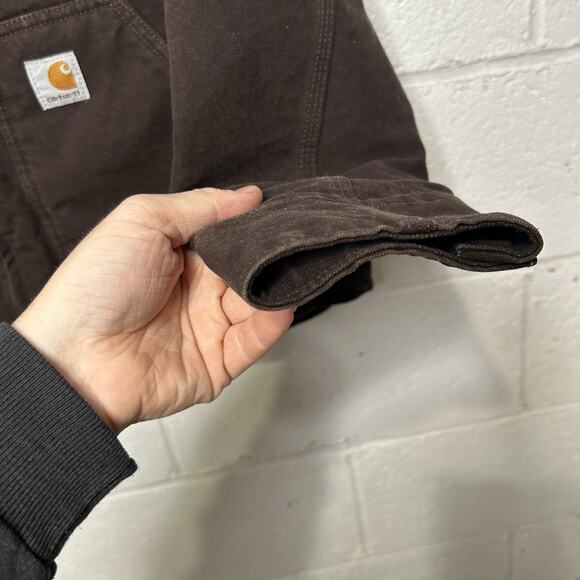 Vintage Carhartt Sherpa-Lined Jacket “Dark Brown” WJ022 DKB - Picture 6 of 10